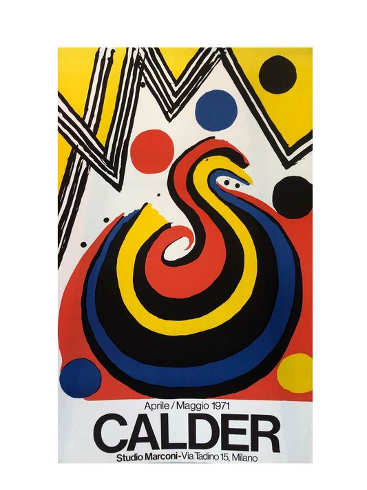 Calder at Studio Marconi Exhibition Poster