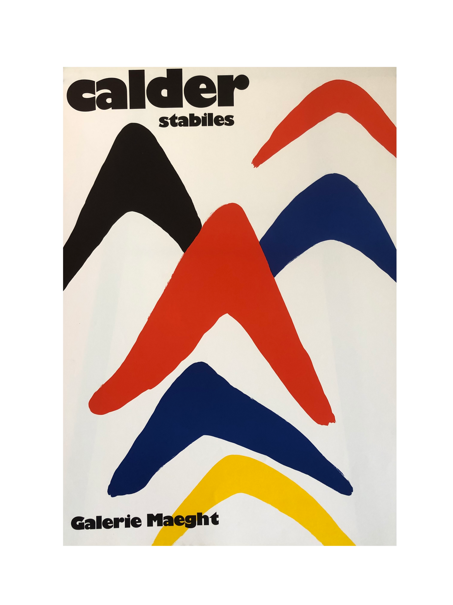 Calder Stabiles Exhibition Poster