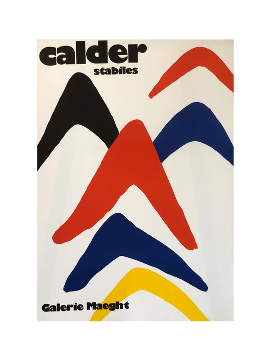 Calder Stabiles Exhibition Poster