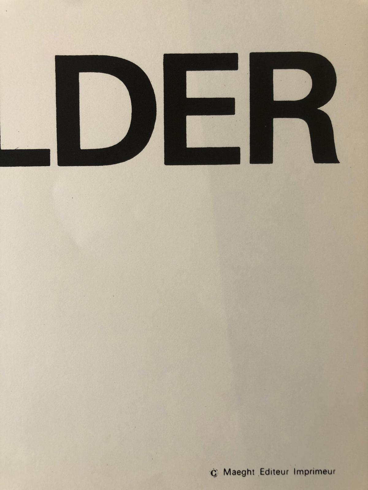 Stabiles Galerie Maeght by Calder (Type)
