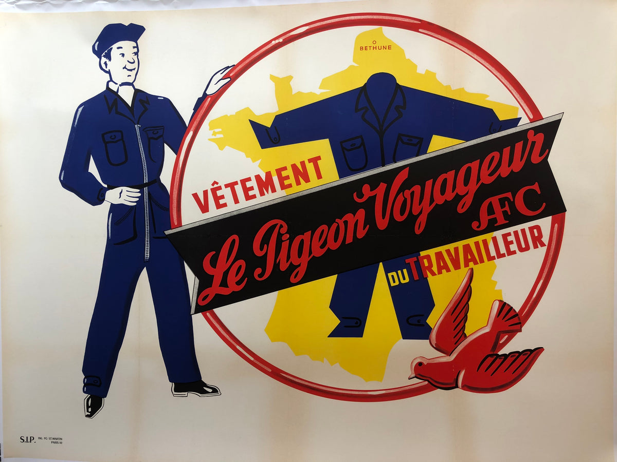 Le pigeon Voyageur Clothing Advertisement