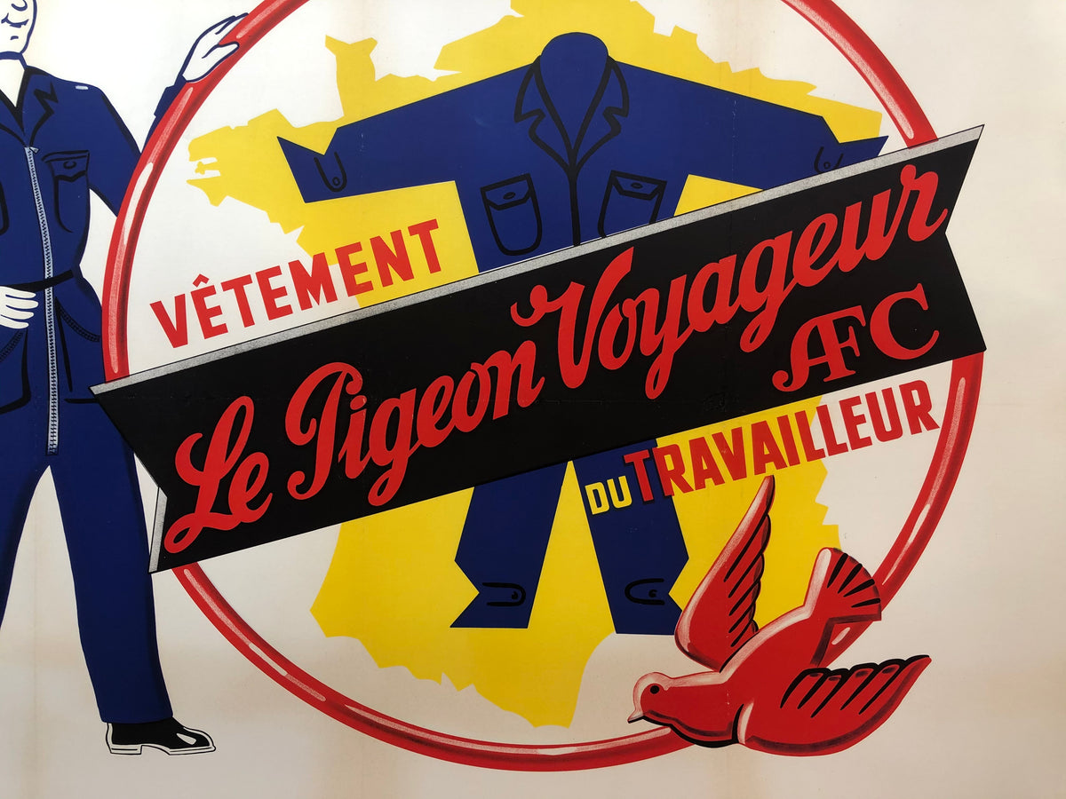 Le pigeon Voyageur Clothing Advertisement