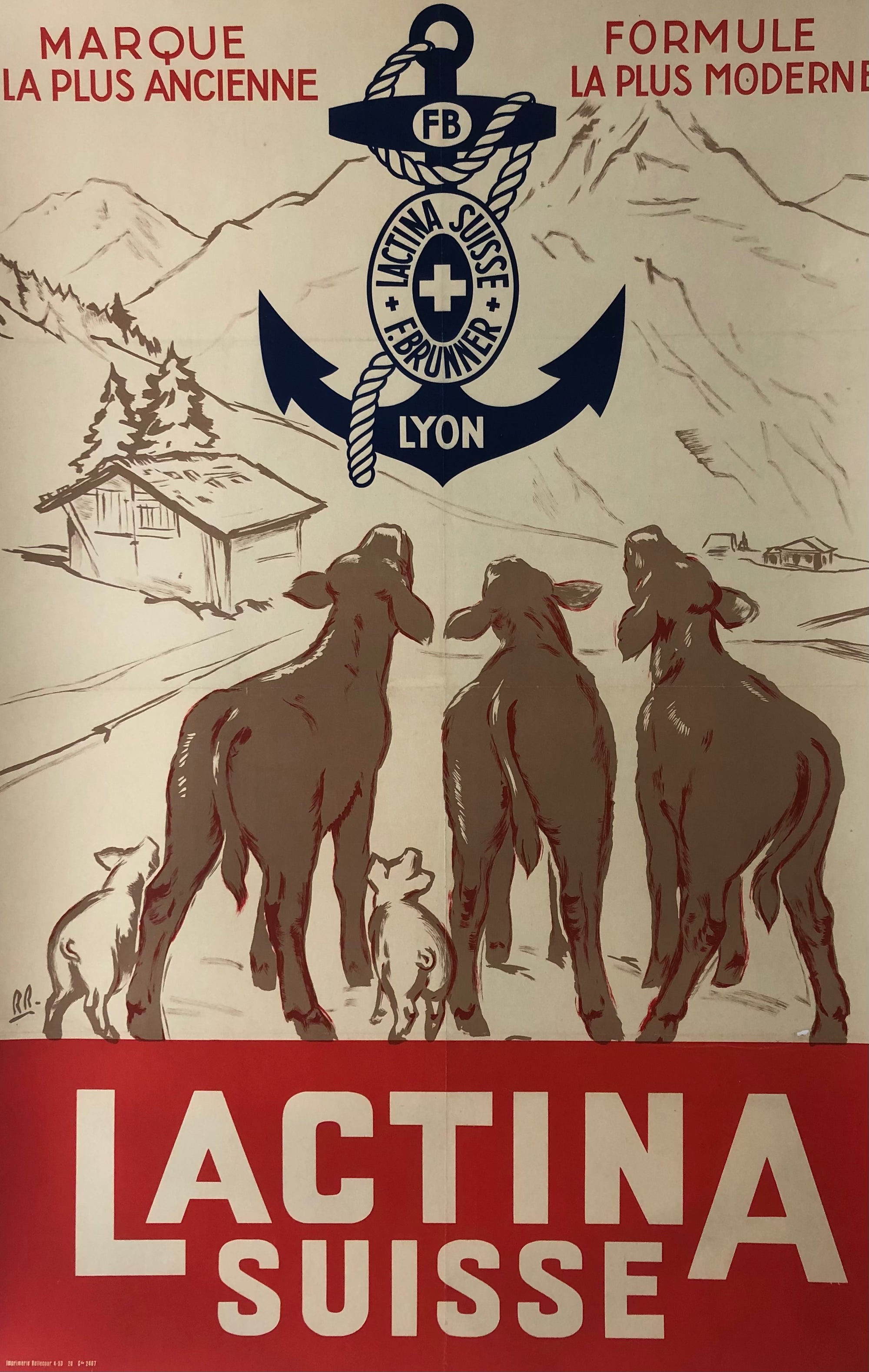 Lactina Suisse by F. Brunner Lyon