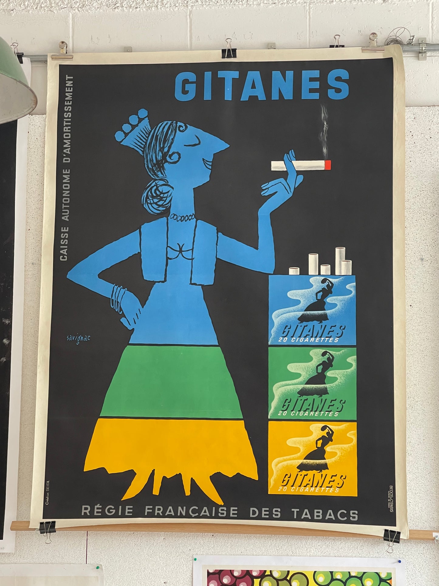 Gitanes Cigarette Advertisement by Savignac