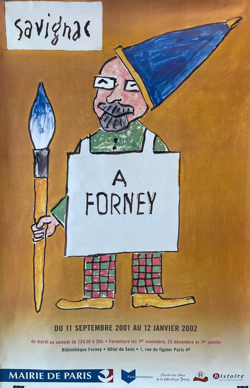'A Forney' Savignac Exhibition Poster