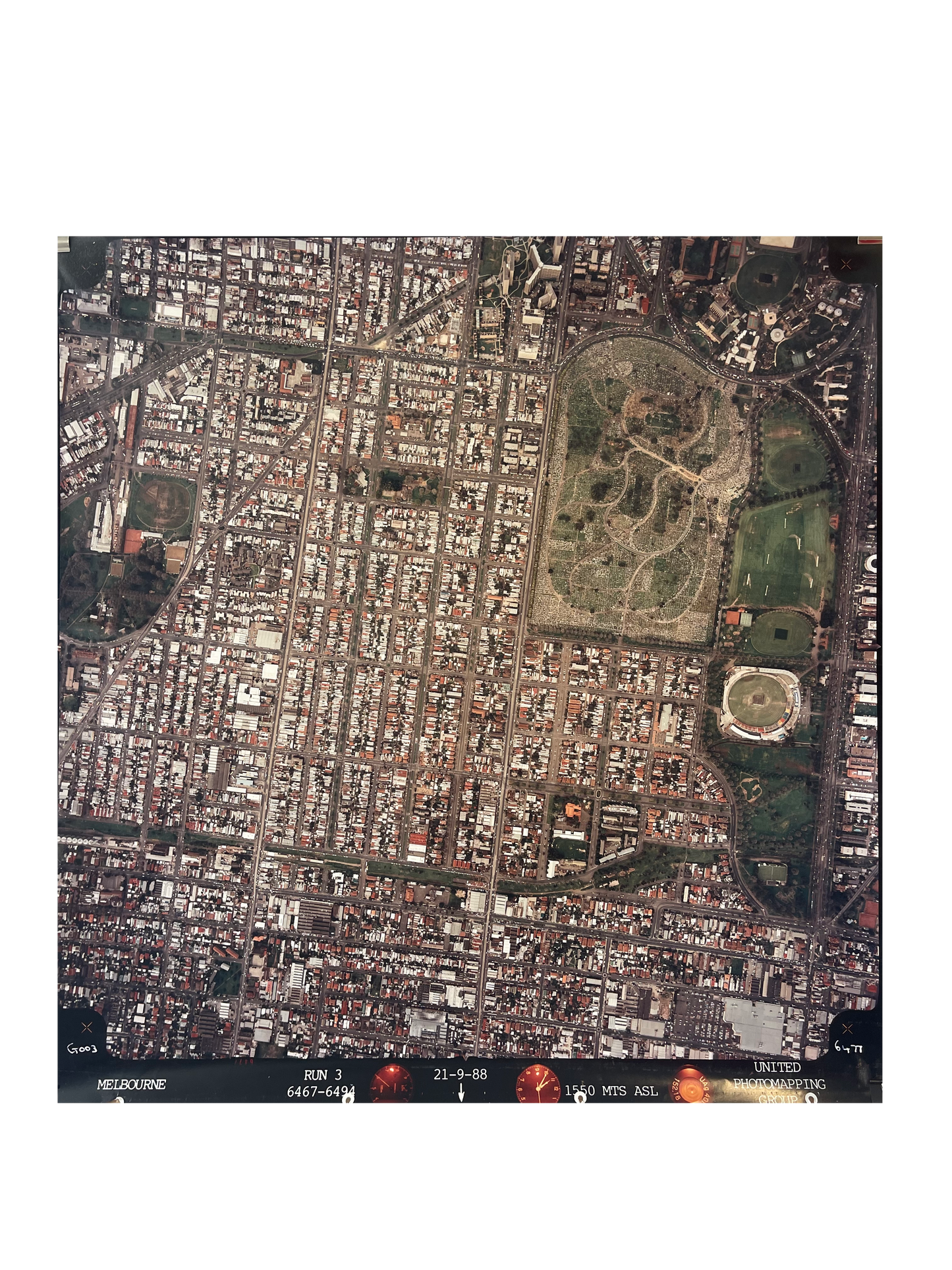 Melbourne Aerial Photograph by the United Photomapping Group