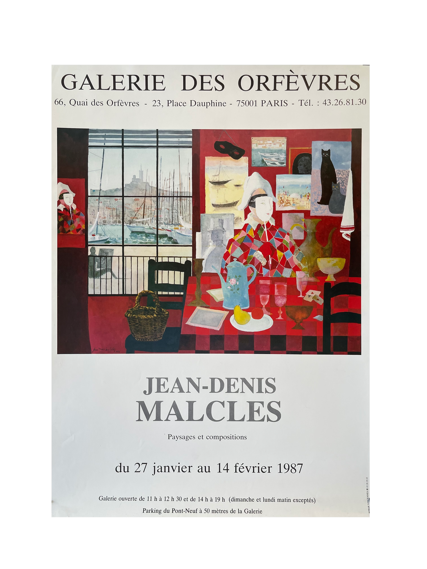 Jean-Denis Malcles Exhibition Poster