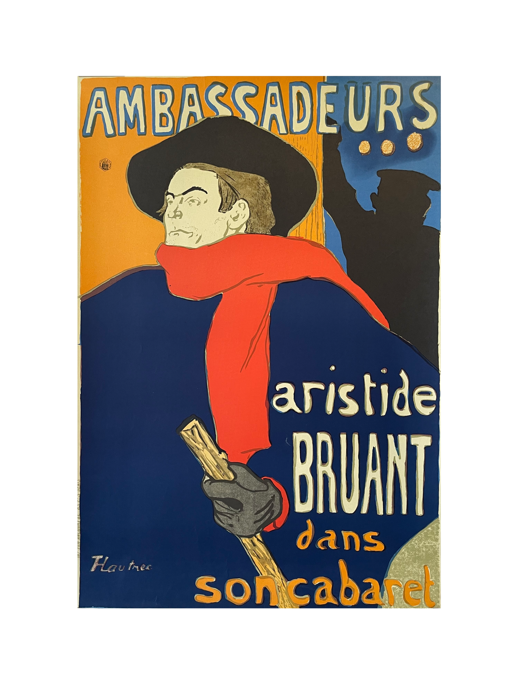Ambassadeurs: Aristide Bruant by Henri de Toulouse-Lautrec