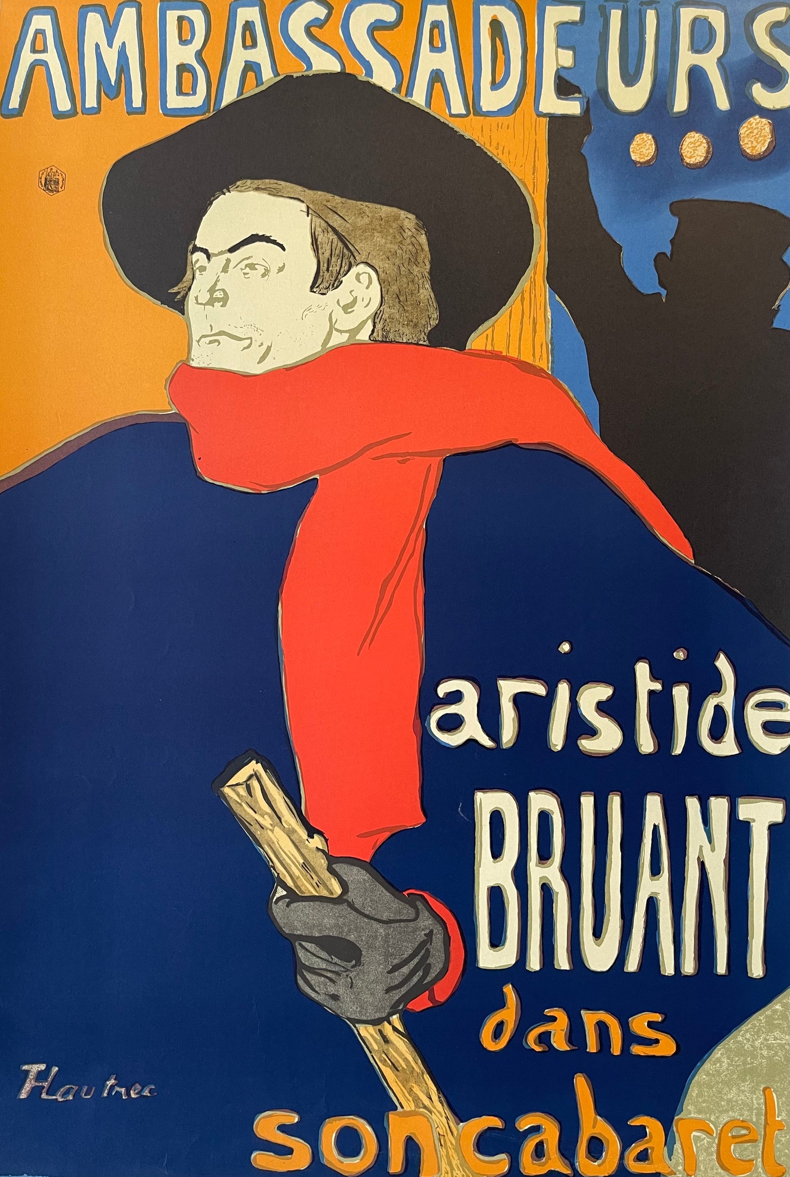 Ambassadeurs: Aristide Bruant by Henri de Toulouse-Lautrec
