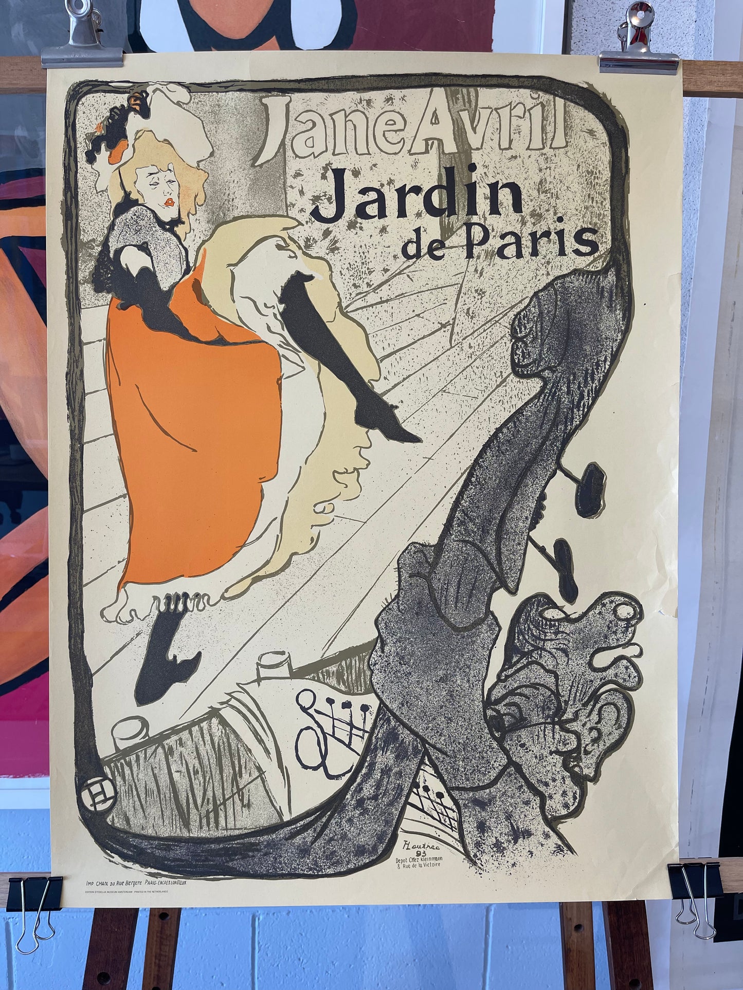 Jane Avril: Jardin de Paris by Henri de Toulouse-Lautrec