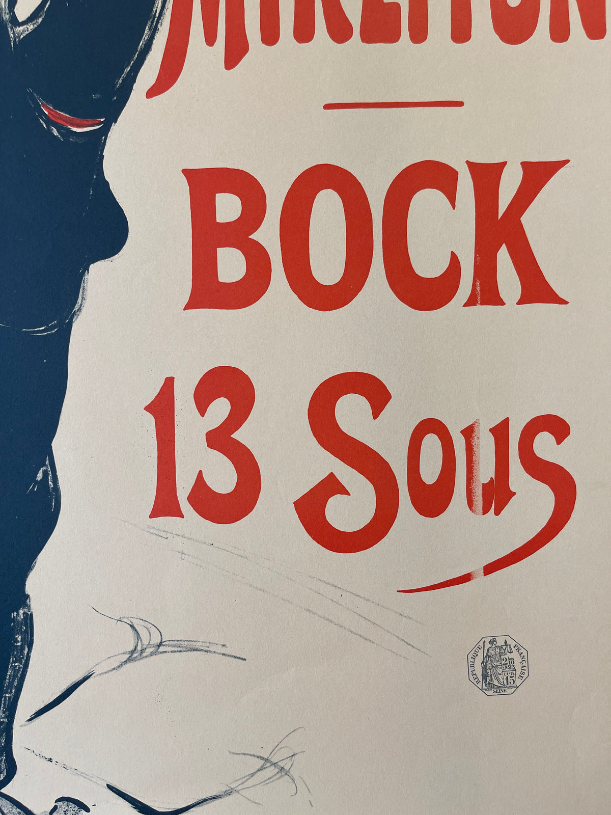 Tous les Soirs Bruant au Mirliton Bock 13 Sous by Henri de Toulouse-Lautrec