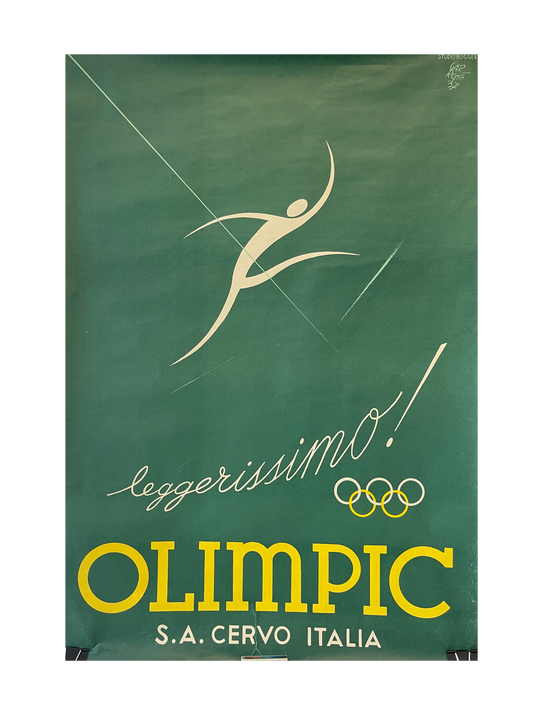 "Very Light" Italy Olympics Poster by Garretto