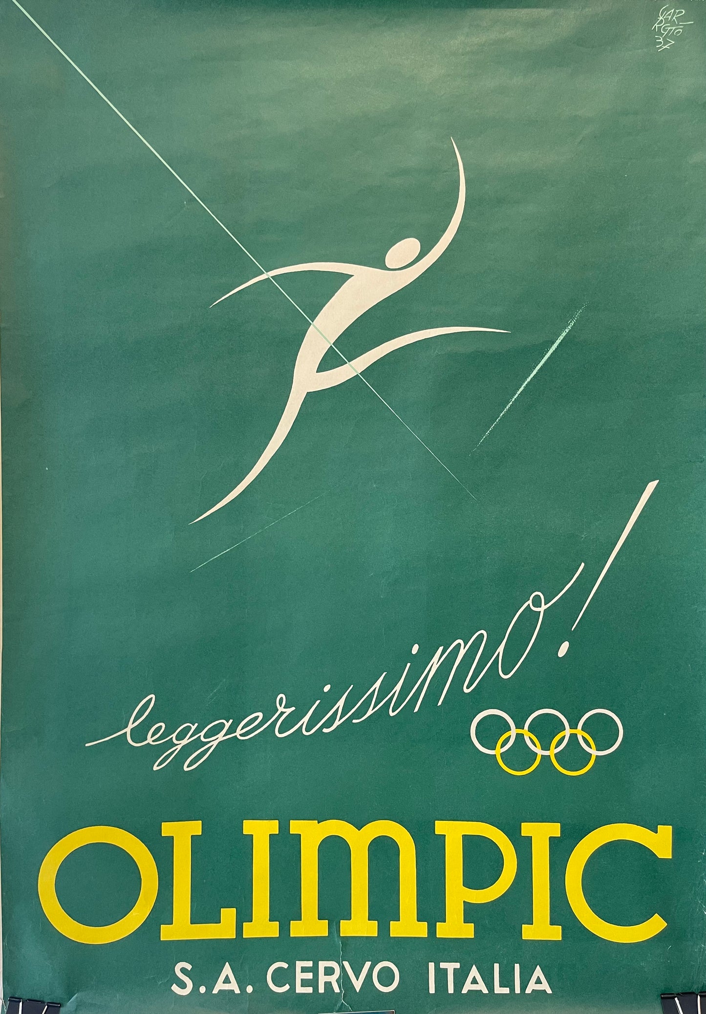 "Very Light" Italy Olympics Poster by Garretto