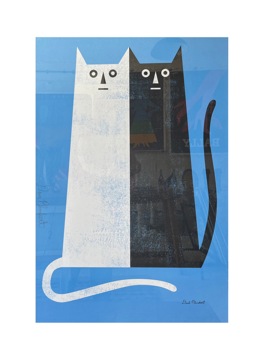 Two Cats by David Plunkert