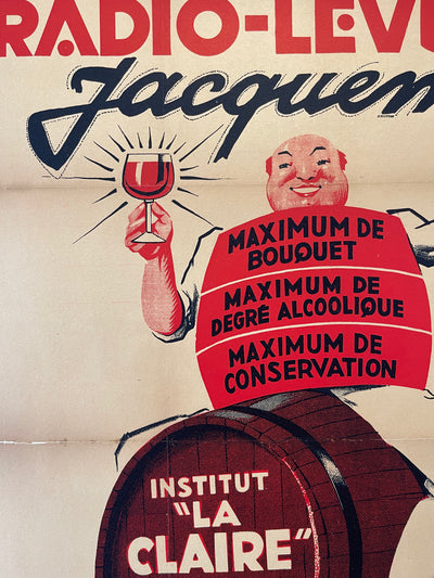 Radio-Levures Jacquemin Wine Poster