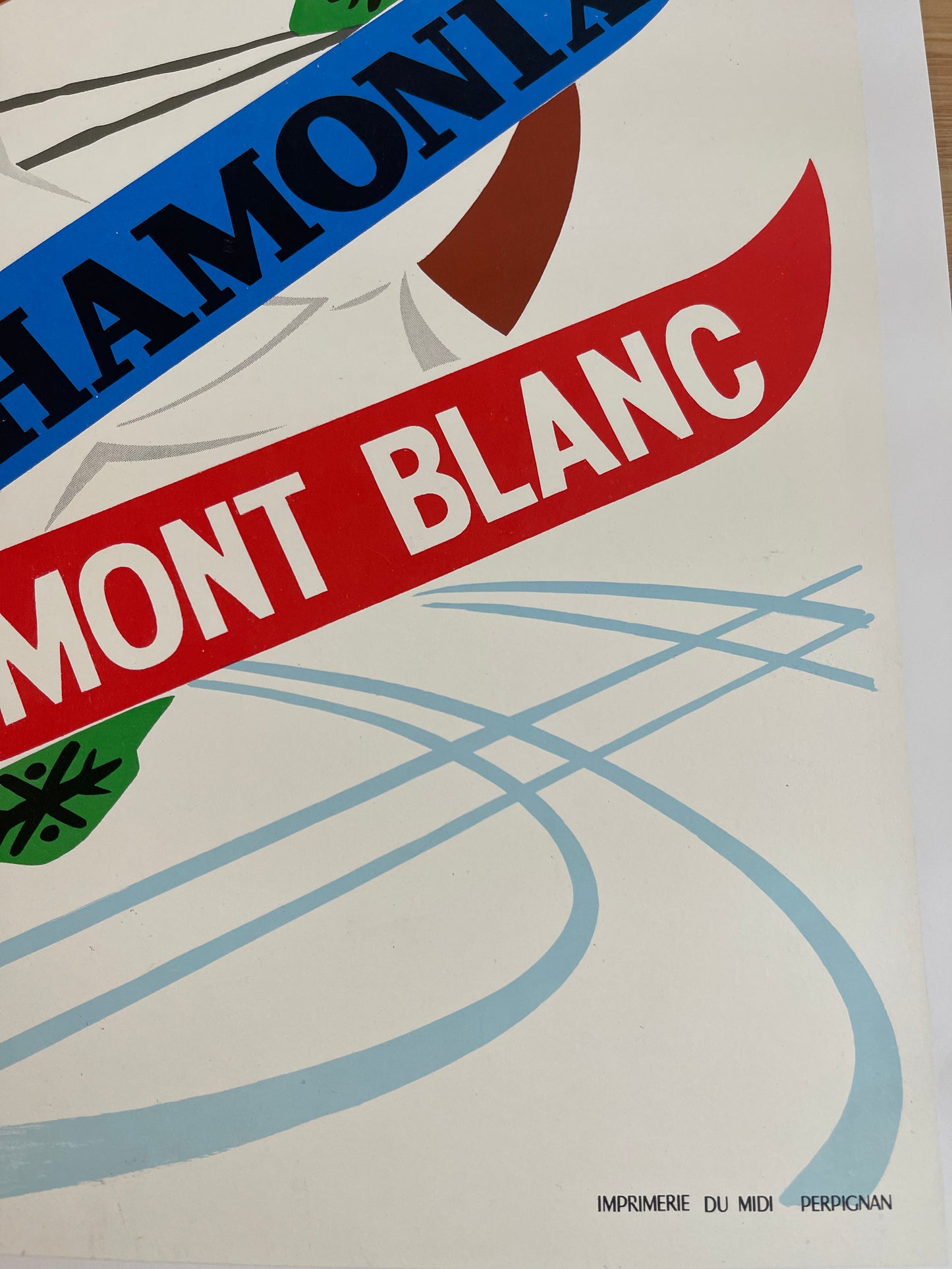 Chamonix Ski Poster