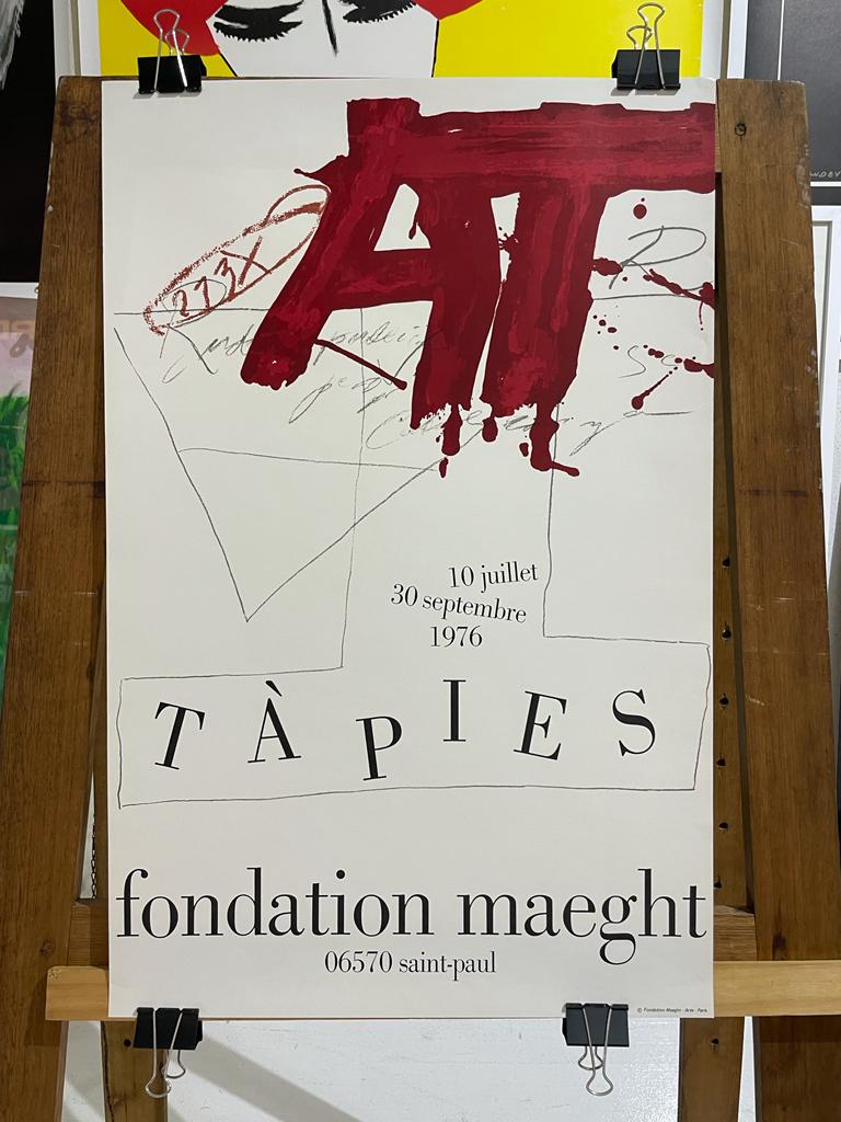 Tapies Exhibition Poster