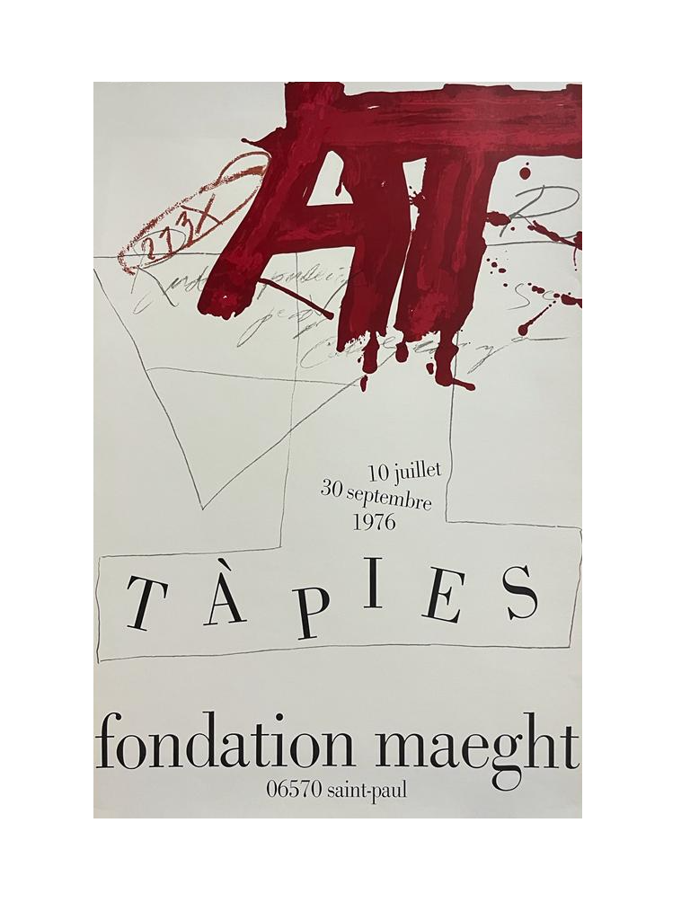 Tapies Exhibition Poster