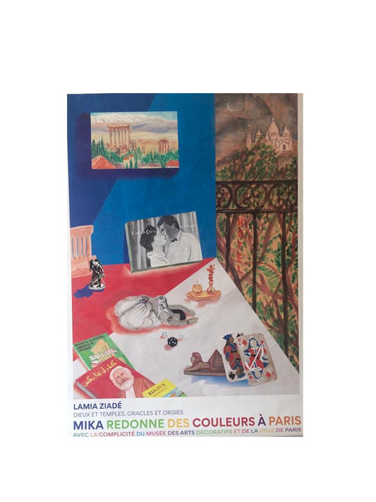 "The Colours of Paris" Mika Redonne Exhibition Poster