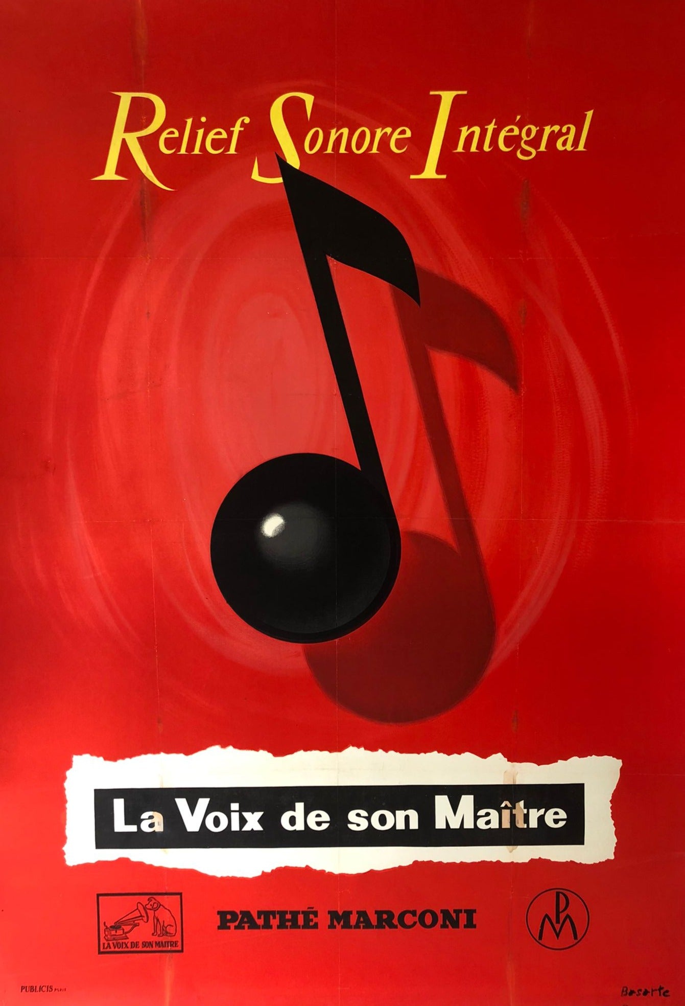 Pathe Marconi Advertisement by Basarte