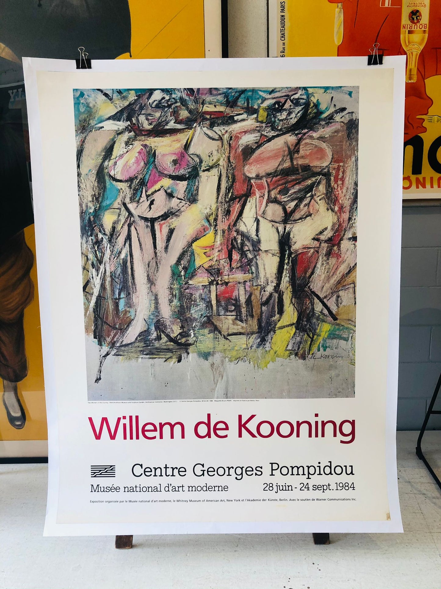 Willem de Kooning Pompidou Exhibition Poster
