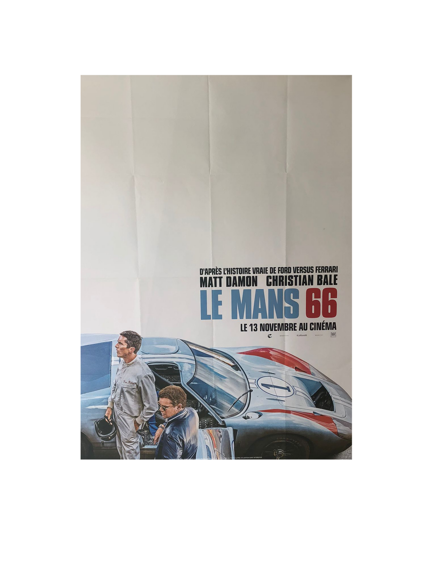 "Le Mans 66" Ford vs Ferrari Original Film Poster
