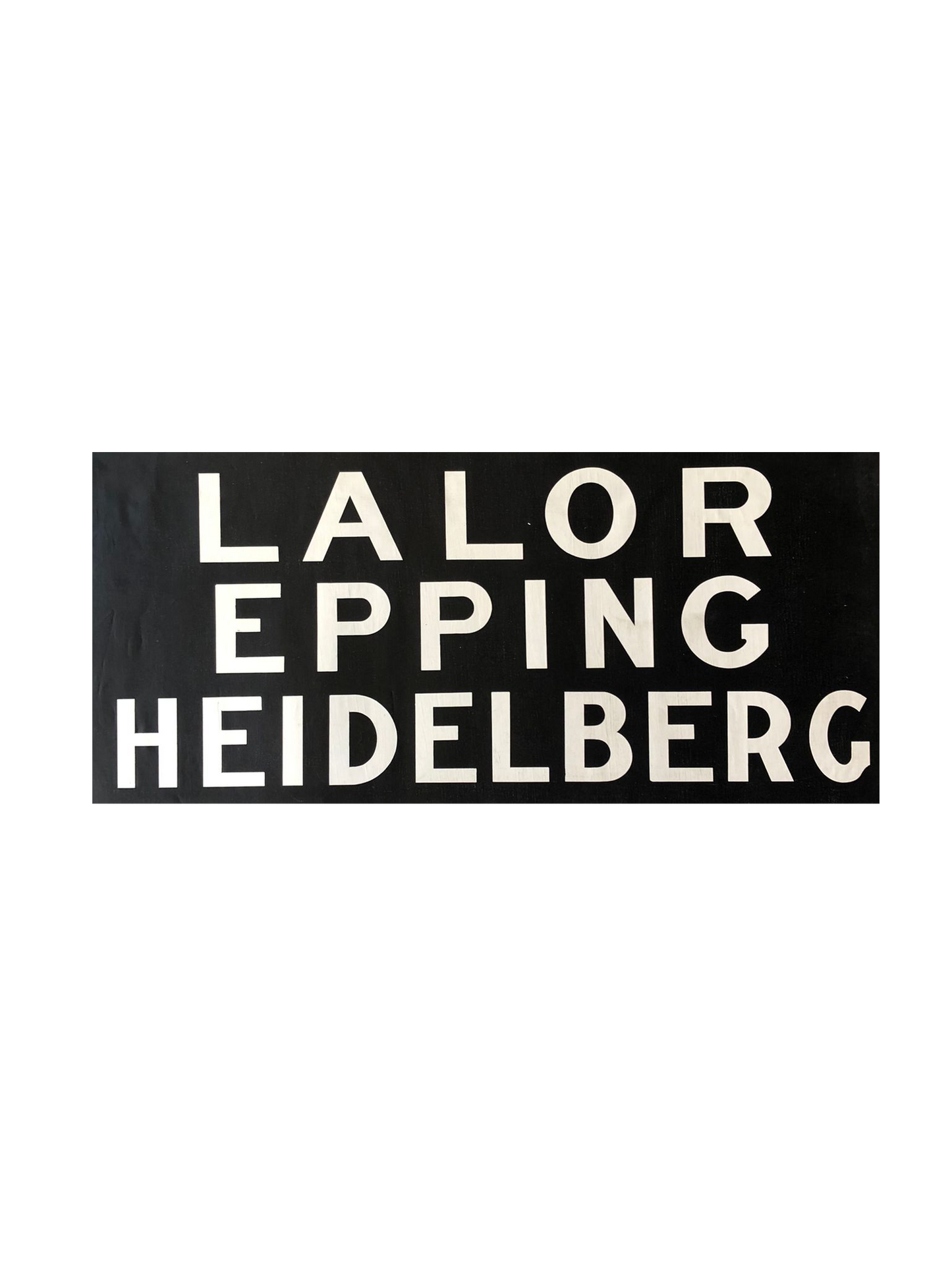 Lalor & Epping & Heidelberg Train Station Sign