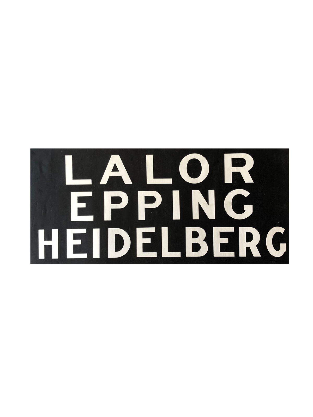 Lalor/Epping/Heidelberg Train Station Sign