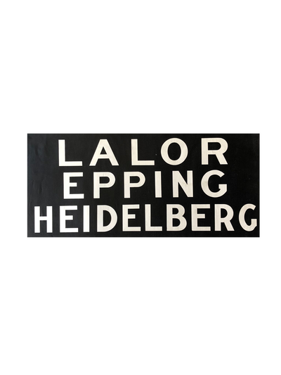 Lalor/Epping/Heidelberg Train Station Sign