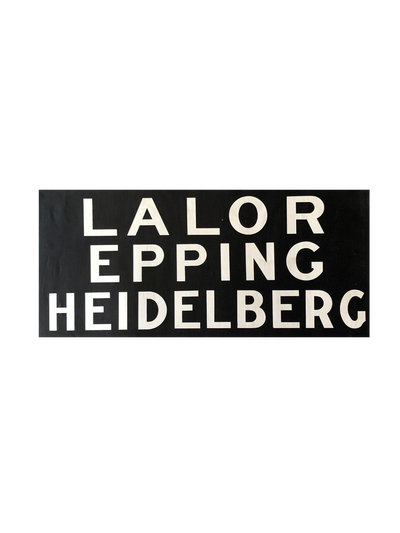 Lalor & Epping & Heidelberg Train Station Sign