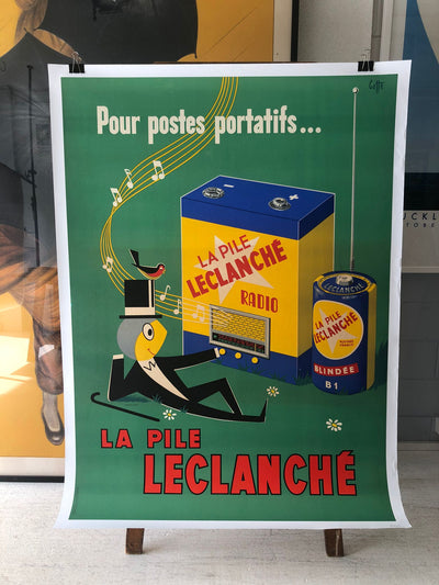 "La Pile Leclanche" Electric Battery Advertisement by Cotto