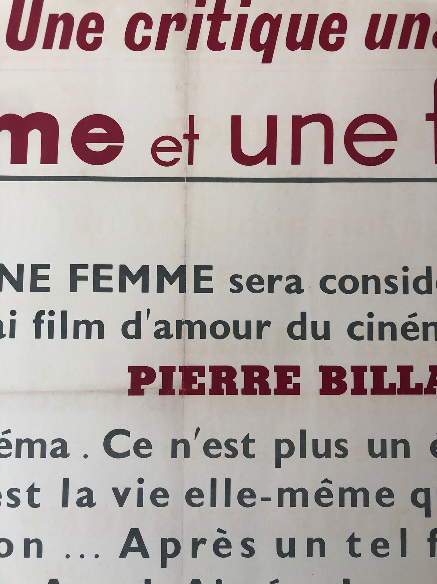Un Homme et Une Femme Original Film Poster