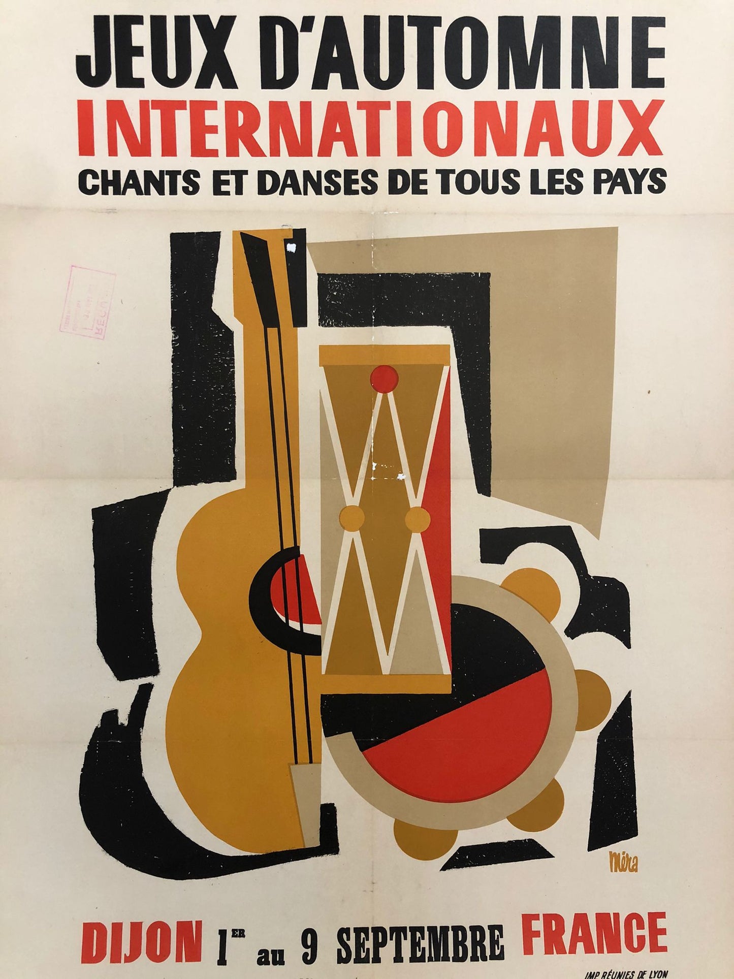 "International Fall Games - singing and dancing from all over the country" French Event Poster