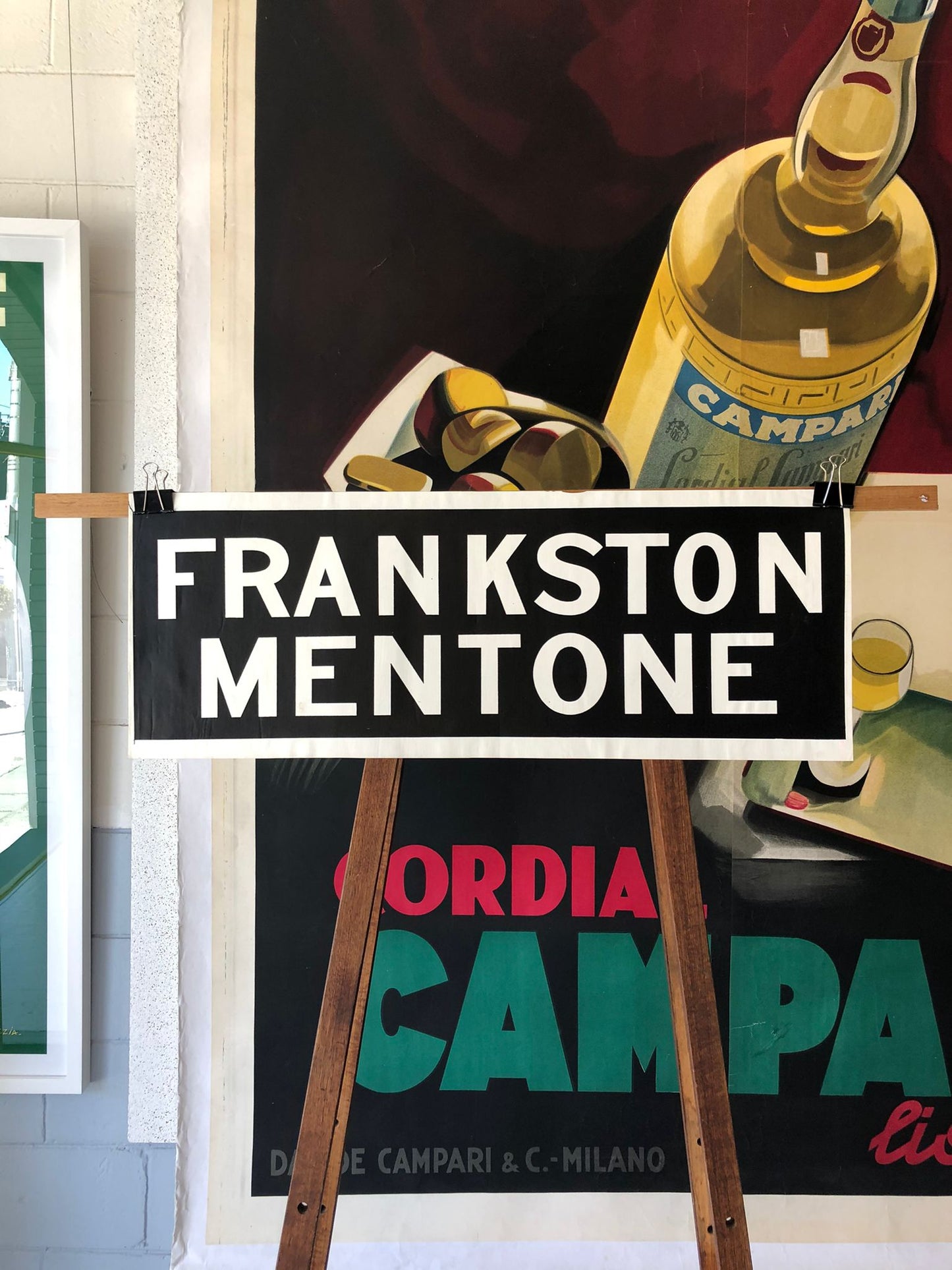 Frankston & Mentone Station Sign