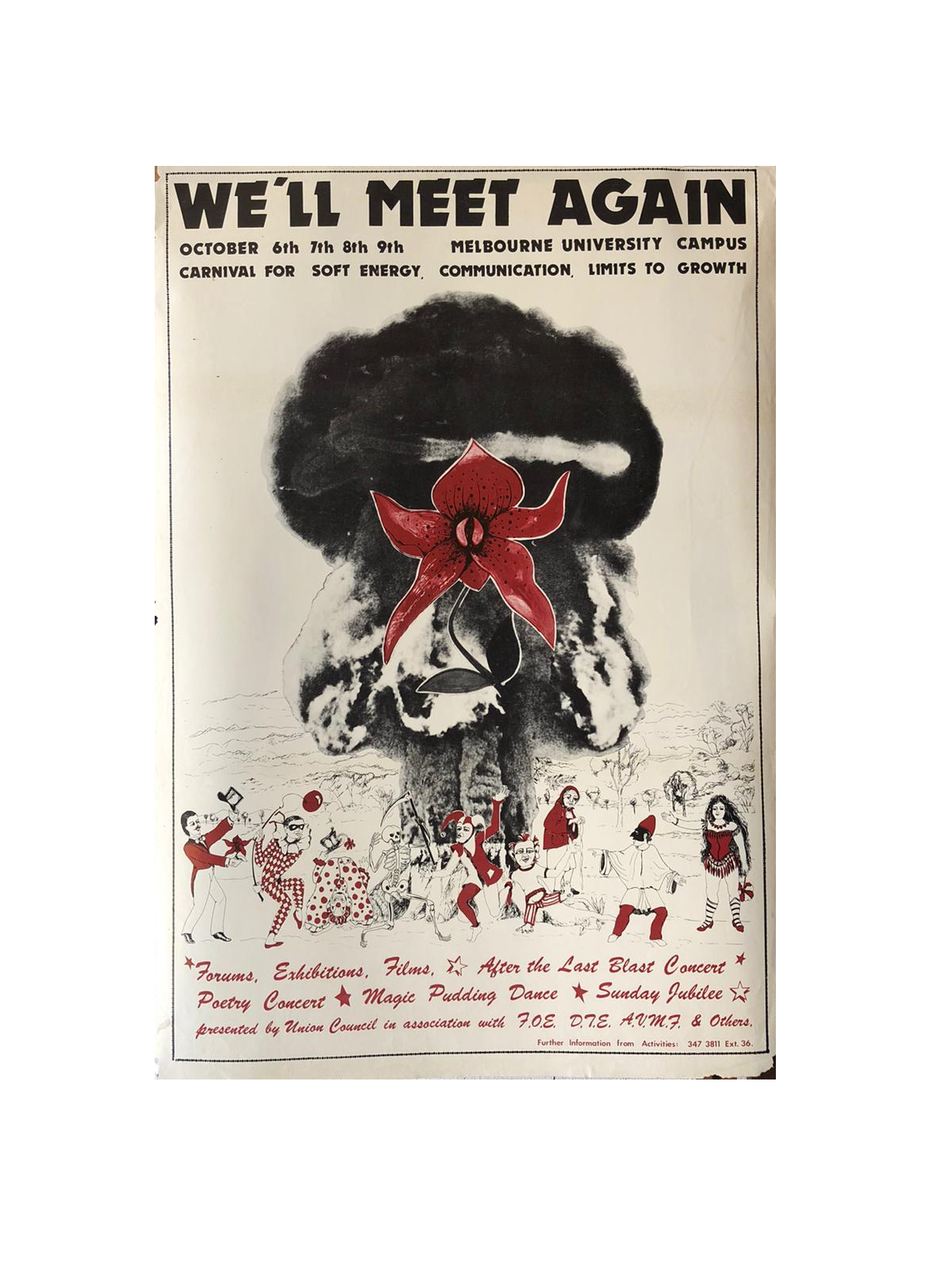 'We'll Meet Again' Melbourne University Original Lithograph